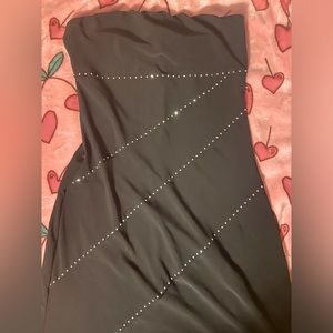 Midi black w/ sparkles skirt